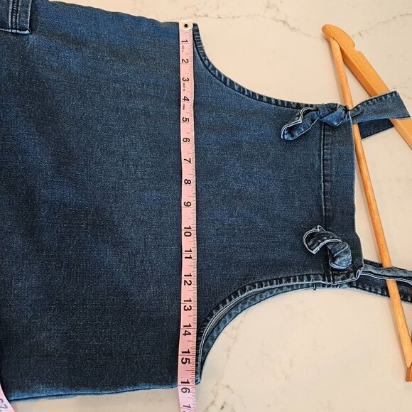 Adriano Goldschmied Girls Size Large Joslyn Denim Jumper Dress Blue - Picture 7 of 8